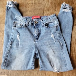Juniors Gogo Ripped Skinny Jeans Size 1